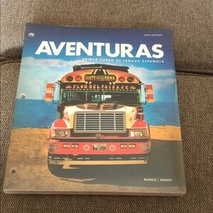 Aventuras Primer Curso de Lengua Española Textbook - Colorful Bus Cover